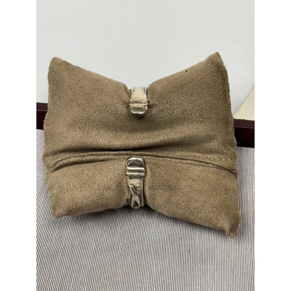 Sterling Silver Breast Cancer Awareness Cuff Bracelet #56630 - Picture 2 of 7